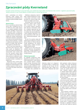 Zpracování půdy Kverneland - Zemědělský týdeník č. 44/2015