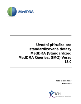 Standardized MedDRA Queries, SMQ