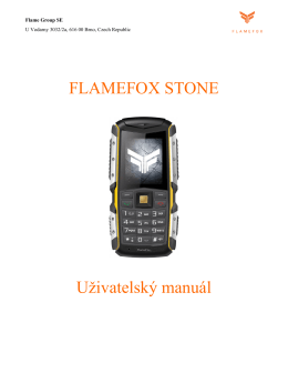 FLAMEFOX STONE Uživatelský manuál