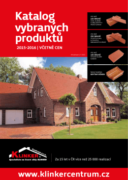 Katalog produktů 2015-2016