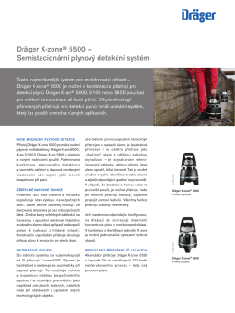 Dräger X-zone® 5500 – Semistacionární plynový detekční systém
