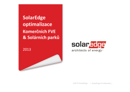 SolarEdge optimalizace