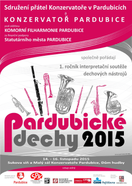 Programová brožura soutěže Pardubické dechy 2015