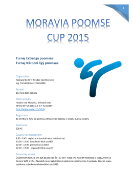 Moravia Poomse Cup 2015
