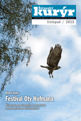 Festival Oty Hofmana - Mediální a komunikační servis Říčany, ops
