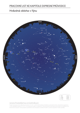 mapa hvězdné oblohy pro říjen - Hvězdárna a planetárium Brno