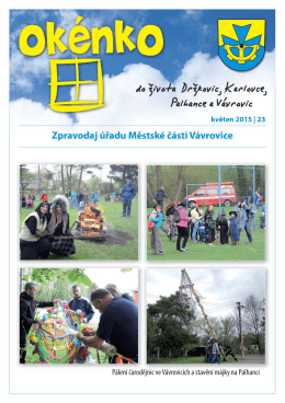 (květen 2015)(PDF: 774.78 kB) - Městská část Vávrovice