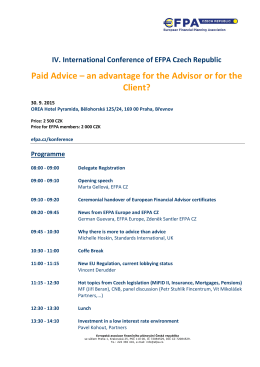 IV. EFPA konference 2015