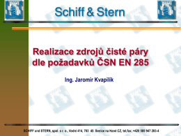 Realizace zdrojů čisté páry /Ing.J.Kvapilík, Schiff und Stern