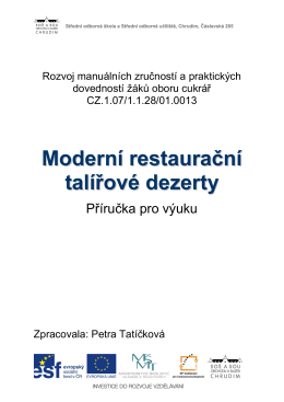 Moderní restaurační talířové dezerty 3