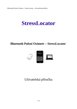 StressLocator Bluetooth Pulsní Oximetr