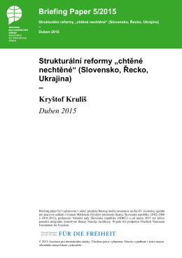 Strukturální reformy - Asociace pro mezinárodní otázky