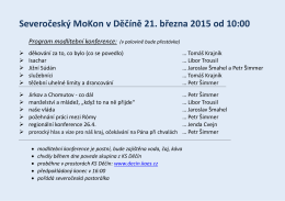Severočeský MoKon v Děčíně 21. března 2015 od 10:00