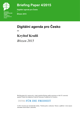 Digitální agenda pro Česko - Asociace pro mezinárodní otázky