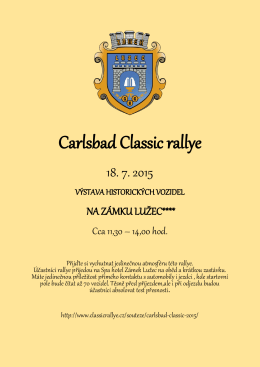 Carlsbad Classic rallye