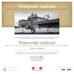 Plakát k výstavě Těšnovské nádraží