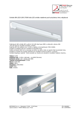 Svítidlo 8M LED 8,5W 2700K bílá LED svítidlo