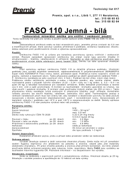FASO 110 Jemná - bílá - B-port
