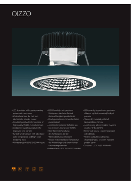 LED • LED downlight with passive cooling system with