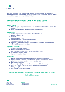 Mobile!Developer!with!C++!and!Java!