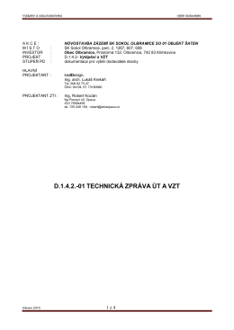 D1.4.2-01 technická zpráva – vytápění a vzduchotechnika