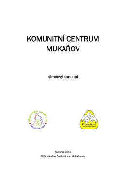 konceptem Komunitního centra Mukařov - Mukařov