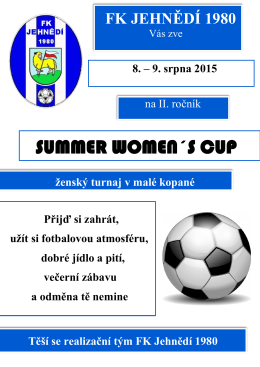 SUMMER WOMEN´S CUP - Fotbalové turnaje žen