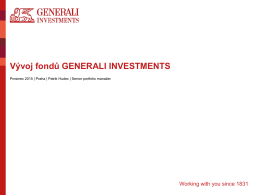 Vývoj fondů GENERALI INVESTMENTS