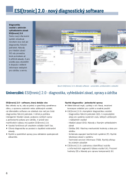 ESI[tronic] 2.0 - nový diagnostický software