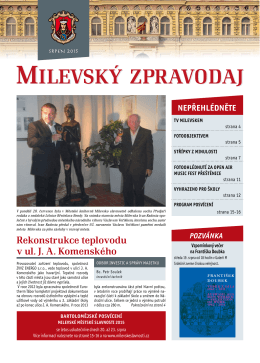 Milevský zpravodaj 8-2015