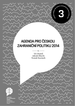 Agenda pro českou zahraniční politiku 2014