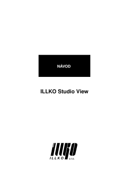 Návod k programu ILLKO Studio View
