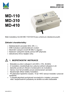 MD-110 MD-310 MD-410