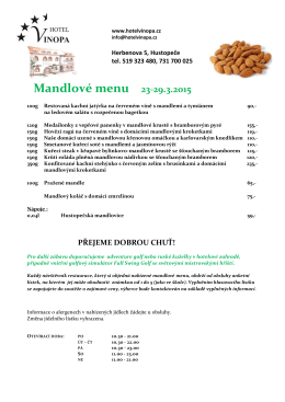 Mandlové menu 23-29.3.2015