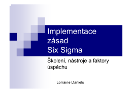 Implementace zásad Six Sigma