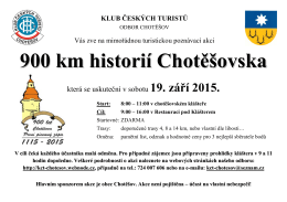 900 km historií Chotěšovska - Vítejte na stránkách odboru KČT