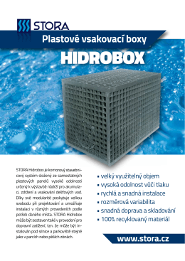 Leták Hidrobox