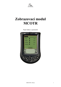 Zobrazovací modul MCOTR