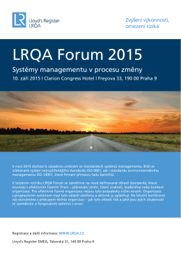 LRQA Forum 2015