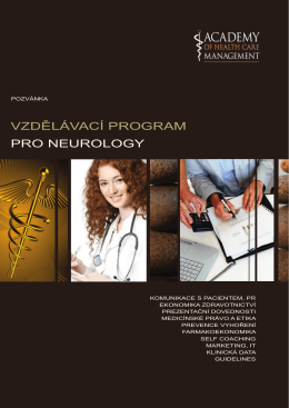 Pozvánka - Česká neurologická společnost