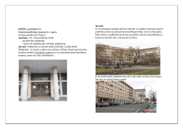 Kožní („kachlíkárna“) Fakultní poliklinika, budova B, 3. patro Karlovo