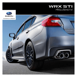 Katalog příslušenství WRX STI