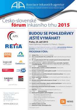 Česko-slovenské fórum inkasního trhu 2015