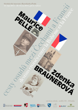 Plakát PELLÉ-BRAUNEROVÁ - Středočeské muzeum v Roztokách
