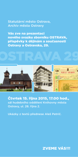 OSTRAVA 29 - Archiv města Ostravy
