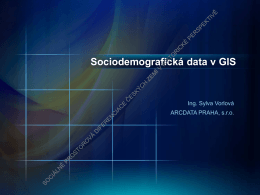 Sociodemografická data v GIS
