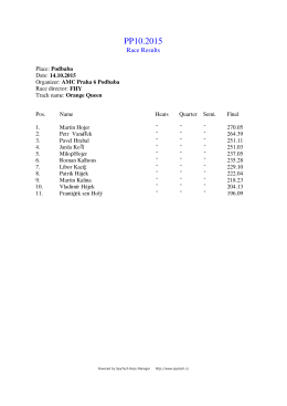 PP10.2015 - SCRC Pardubice