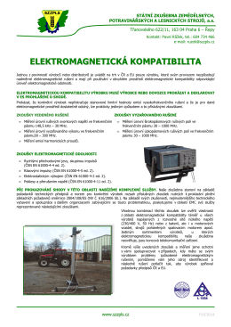 Elektrika EMC - Státní zkušebna zemědělských, potravinářských a