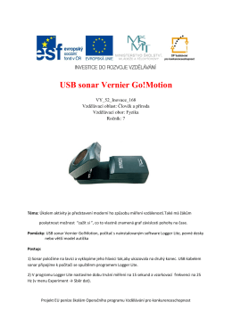 USB sonar Vernier Go!Motion