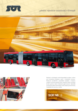 Autobus SOR NB 18 - katalogový list